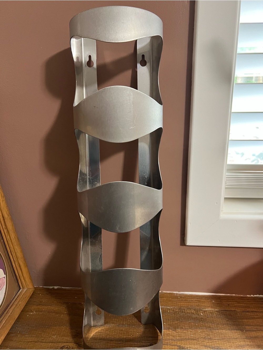 IKEA Stainless Steel Wall-Mounted Bottle Rack